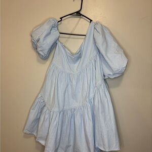 Showpo Sky Blue Elegant mini ruffle Dress